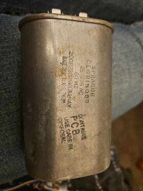 200p23025kc42n4x Sprague Chlorinol Pcb Capacitor 200p28025k42nax 25-236 Ac 60hz