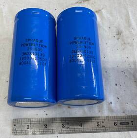Aa-1800 Sprague 25-909 Pair Oem Powerlytic 13000uf 13k Power Supply Filter Heathkit Amp