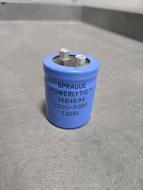36d202f250cc2a Sprague Powerlytic 36d4694 2500 F 50v Dc Capacitor Screw Terminal Usa