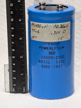 36d223g025cc2a Sprague 22 000uf Nominal 25v 17 M Esr 36d Series Capacitor