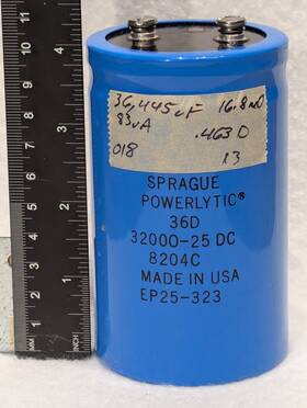 36d323g025cc2a Sprague 32 000uf Nominal 25v 17 M Esr 36d Series Capacitor