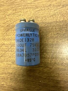36de1328 Sprague Capacitor 500uf 75 Vdc