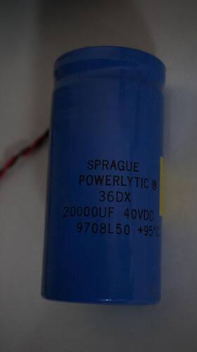 36dx203g040bc2a Sprague Powerlytic 36dx 20000uf 40vdc 95 C Aluminum Electrolytic Capacitor