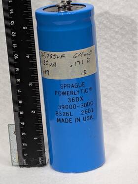 36dx393g030cc2a Sprague 39 000uf Nominal 30v 7 M Esr 36dx Series Capacitor