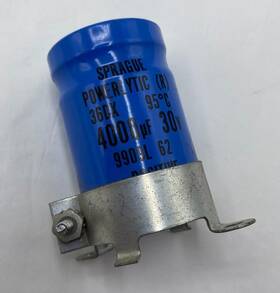 4000-30v Sprague Powerlytic 36dx Capacitor 9909l 62 Lot Of 2