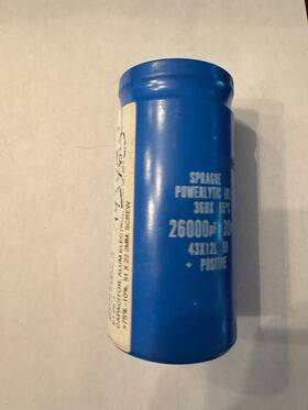 43x12l Sprague Powerlytic Capacitor Used