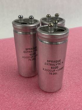 7626l Sprague Extralytic 602d 43000uf 10vdc Aluminum Capacitor Lot Of 3
