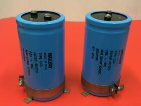 Tva-1318.4 Sprague Atom Mallory - Cgs 2400uf 450vdc Capacitor Lot Of 2