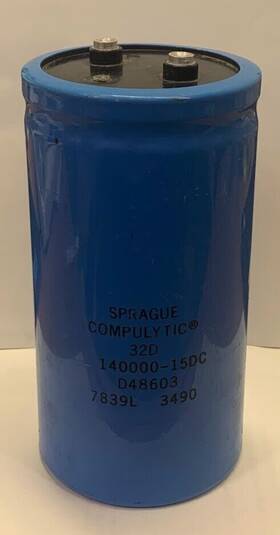 D48603 Sprague Compulytic 32d Capacitor 140 000uf 15v Aluminum Electrolytic