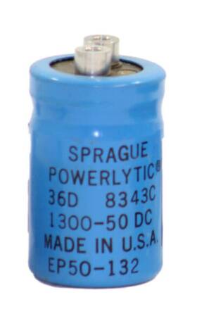 Ep50-132 Sprague Electrolytic Capacitor 50v Diameter 1-1/2 Inch 1300 F 36d 8