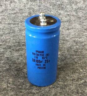 1800-25dc Sprague Powerlytic Axial Capacitor 18000uf 25v Used