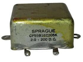 Cp55b1ec105k Sprague/sangamo Pio Capacitor Pn 2.0uf 200vdc Cap