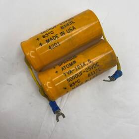 Tva-1214.5 Sprague Atom Electrolytic Capacitor 500uf 25vdc 8117l Lot Of 2