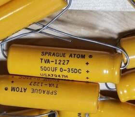 Tva-1227 Sprague Lot Of 12 500mfd 35vdc Capacitor
