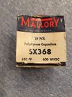 680pf Sx368 Mallory Polystyrene Capacitors