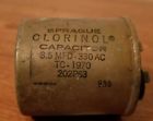 Tc-1970 Sprague Clorinol Capacitor