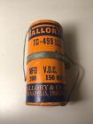 Tc-499 Mallory Nos Vintage Capacitor Mfd Vdc Made In Usa