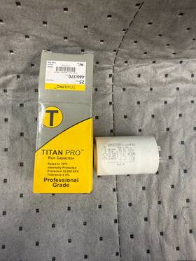 G36-304 Titan Pro Run Capacitor Professional Grade 25 Mfd 440/370 Vac Trcf25