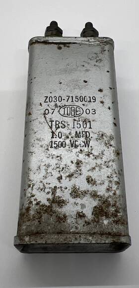 S030-7150019 Tube Z030-7150019 1 Vintage Mfd 1500vdc Herm Sealed Oil Capacitors 07 03