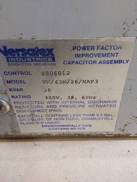 Naf3 Versatex Industries Vm/43m/26/naf3 Capacitor Assembly