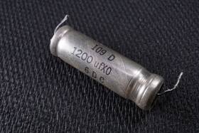 109d128x0006k2 Vishay Wet Tantalum Capacitor 6v 1200uf 20% Axial Used