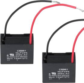 Cbb61 Wadoy 313105832880 Fan Capacitor 2 Wire 10uf Pack Celiling 250v