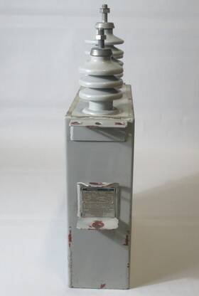F2h0075a03 Westinghouse Type Fv Capacitor -50/40 C 2400v 75kvar 3ph 60hz Used