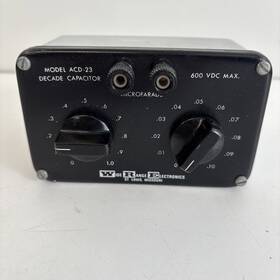 Acd-23 Wide Range Electronics Decade Capacitor Model Scale To 1uf 600 Vdc Max