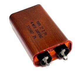 1723407 York 22 2 75 Capacitor 4 Mfd 330 Vac 3%