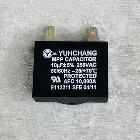 E112211 Yuhchang 10 Uf 5% 250 Vac 50/60 Hz Mpp Capacitor Protected