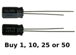 Nichicon 3.3UFD/160V Volt 105 Degree Temp Radial Electrolytic Capacitor. Fixed Price $7.99.