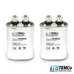 Temco 10 Uf/mfd 370-440 Vac Volts Oval Run Capacitor 50/60 Hz -LOT-2. Fixed Price $19.25.