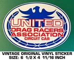 United Drag Racers Association Circuit Car -vintage Original Vinyl Decal Sticker. Fixed Price $10.85.