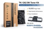 TK-1262 Bk Toner Cartridge Compatible With Kyocera Ecosys PA4000X / PA4000MK. Fixed Price $30.00.