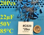 20X Vishay Bc Becher-elko 22UF 50V 85 Capacitors Hifi Nos E-cap. Fixed Price $10.43.