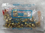 Nissei 200 Pcs. .047UF 47NF Film Capacitors. Fixed Price $50.00.
