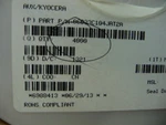 Avx Corporation 06033C104JAT2A Qty Of 130 Per Lot Cap 0.1UF 5% 25V X7R Ry. Fixed Price $65.00.