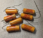 (7) Nos Vintage Mallory .033 Mfd 600VDC Plascap Tubular Capacitor PT-6133. Fixed Price $28.99.