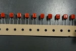 Lot Of ECQ-V1H105JL3 Panasonic Capacitor Plastic Film 1UF 5% 50V Radial Nos. Fixed Price $5.10.