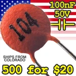 Ceramic Disc Capacitor 104 (100NF) For Ttl Arduino And Raspberry Pi Diy Projects. Fixed Price $9.84.