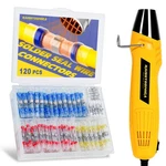 120 Pcs Solder Seal Wire Connectors With Heat Gun Kit - Sticks Te.... Fixed Price $31.99.