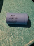 Motorola 11000 Mfd Capacitor. 23D82464C08. 35 Vdc/max Surge 50 Vdc. Untested. Fixed Price $18.00.