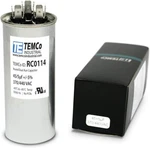 Temco 45+5 Uf/mfd 370-440 Vac Volt Round Dual Run Capacitor 50/60 Hz Electric. Fixed Price $22.20.