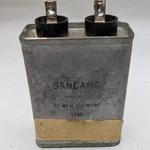 Vtg Sangamo 350V .85 Mfd Capacitor Model 5797 Electronic Wvac Untested Part F6. Fixed Price $7.88.