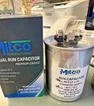 Capacitor, Dual, 45/5 Mfd X 370/440 Vac, Mitco, DCAPR455. Fixed Price $12.18.
