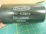 Dayton Capacitor 340-408MFD 110-125 Vac 4X067A 235-8603-03. Fixed Price $15.00.