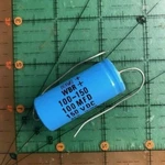100UF 150V Cornell Cde Axial Electrolytic Capacitor WBR100-150 Hi Voltage Amp. Fixed Price $16.25.
