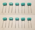 10-PACK Vintage Mallory Epm Nos Blue Drop Capacitor 0.05UF 600V Tube/guitar Amp. Fixed Price $12.98.