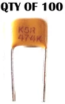 100PCS Avx SR305C474KAA .47UF 50V 10% X7R Radial Multilayer Ceramic Capacitors. Fixed Price $20.99.