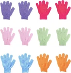 12 Pcs Shower Exfoliating Gloves Hand Bath Body Scrubber Spa. Fixed Price $11.85.